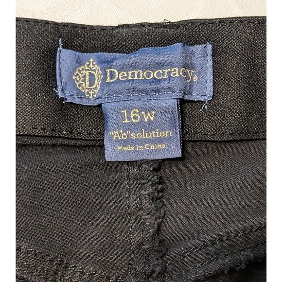 NEW Democracy Ab Technology Skinny Jeans Plus Size 16W Washed Out Black Ankle - Picture 3 of 10